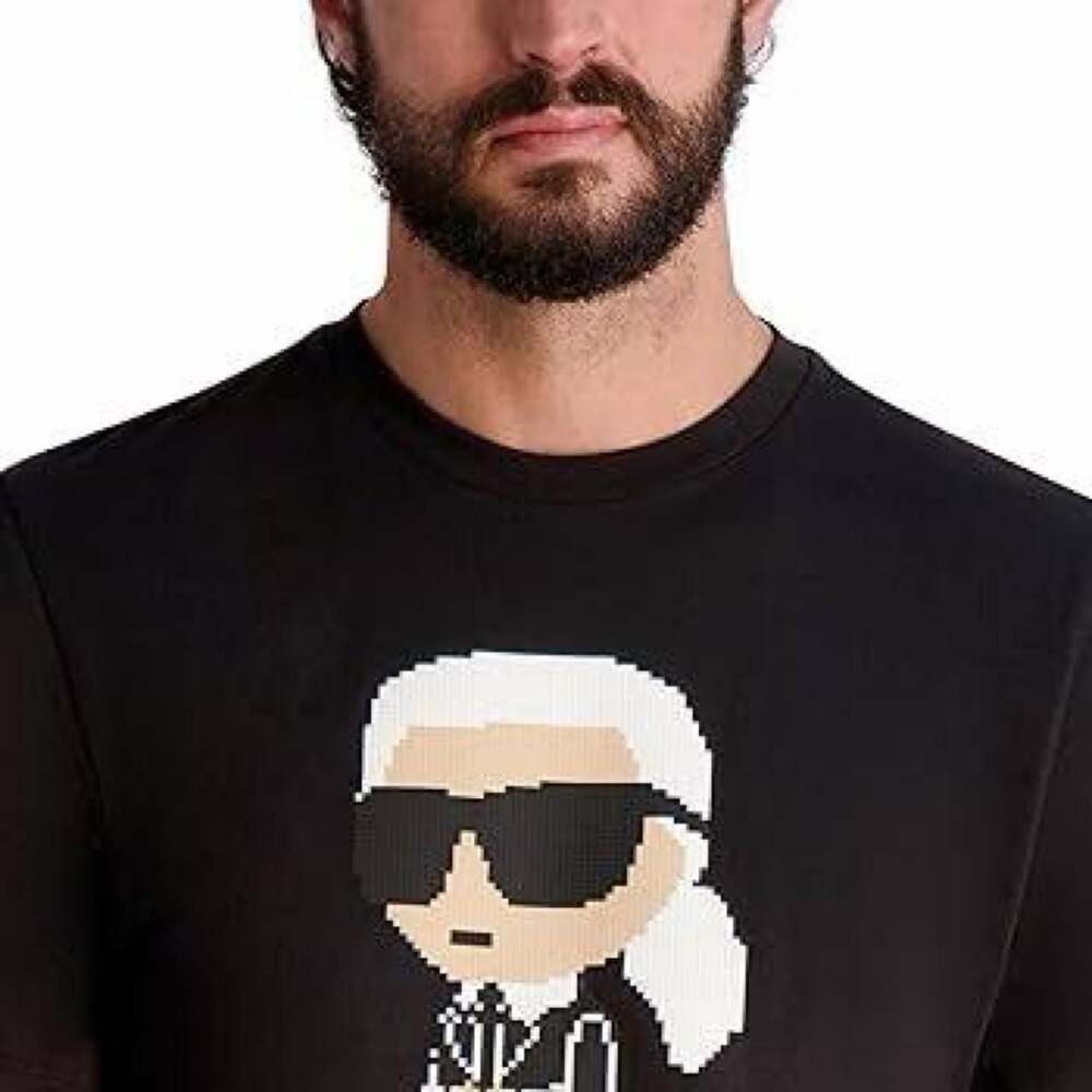Karl Lagerfeld Paris Pixel Karl Graphic T-Shirt